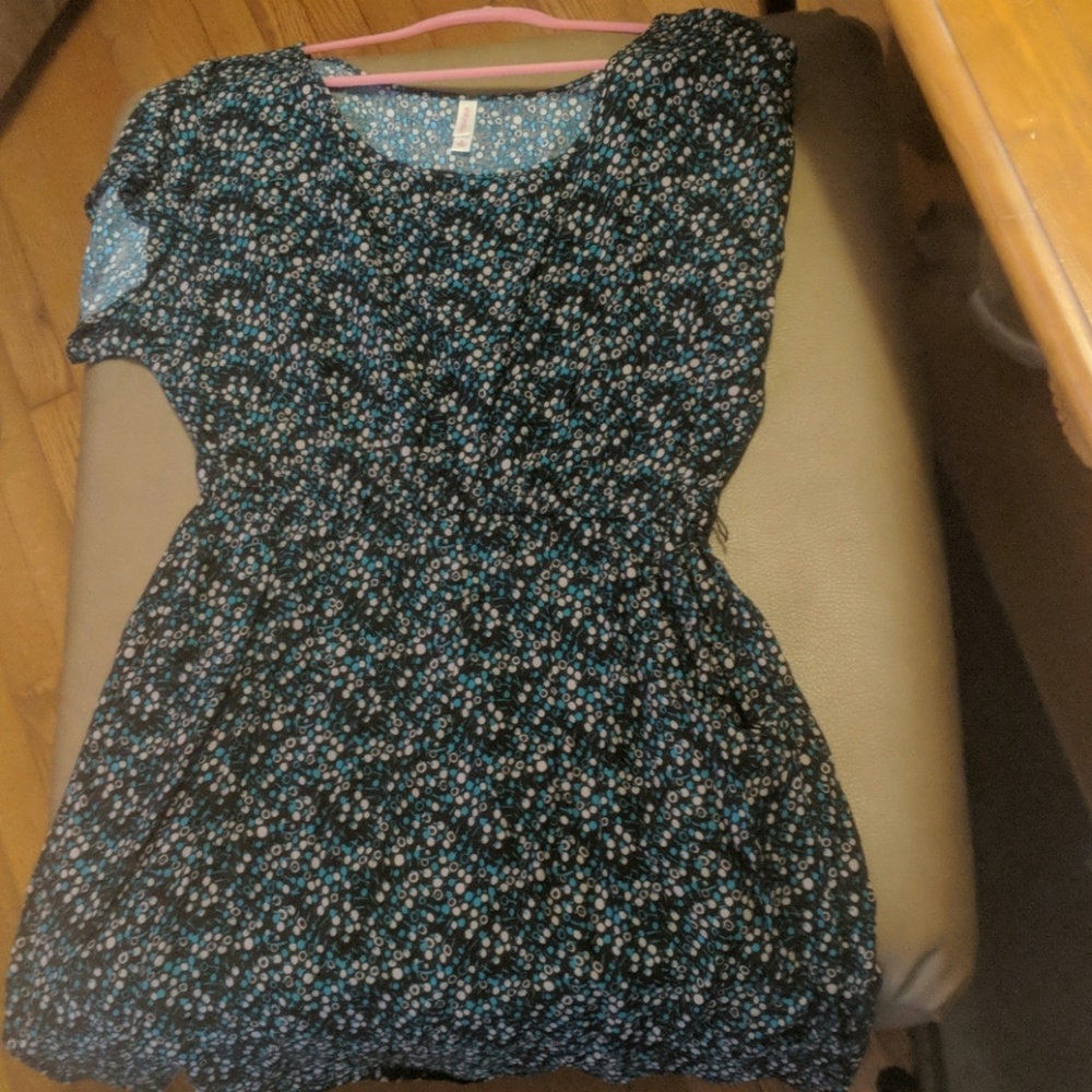 Xhilaration polka dot dress with pockets